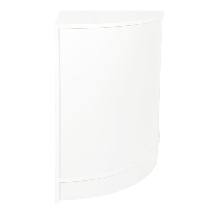 Bancone Angolare CM60 Bianco – MDF con 2 Ripiani Interni