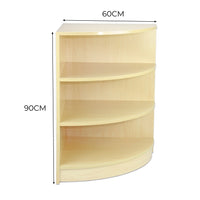 Bancone Angolare LM60 Acero – Vetrina Espositiva con Ripiani