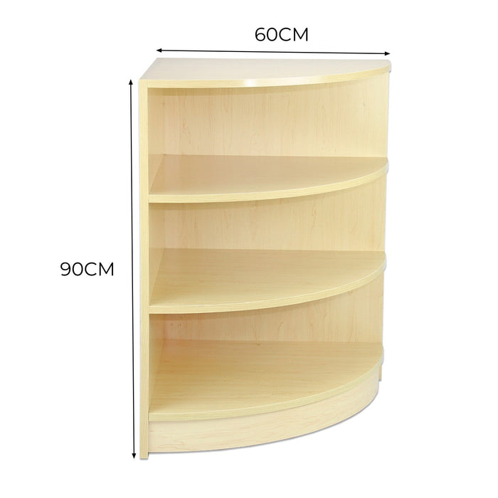 Bancone Angolare LM60 Acero – Vetrina Espositiva con Ripiani