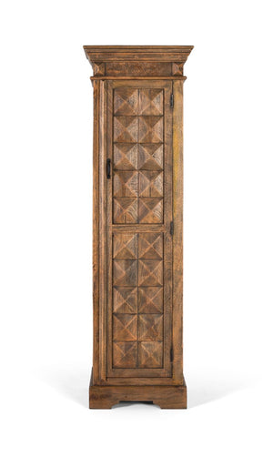 Mobile bar con anta frontale in legno di mango.