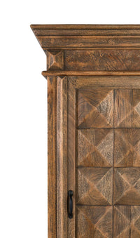 Mobile bar con anta frontale in legno di mango.