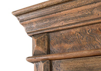 Mobile bar con anta frontale in legno di mango.