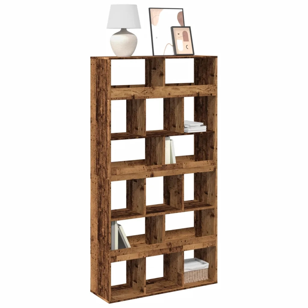 Libreria-Scaffale per Libri-Mobile di Stoccaggio Legno Antico 100x33x187,5 cm in Truciolato