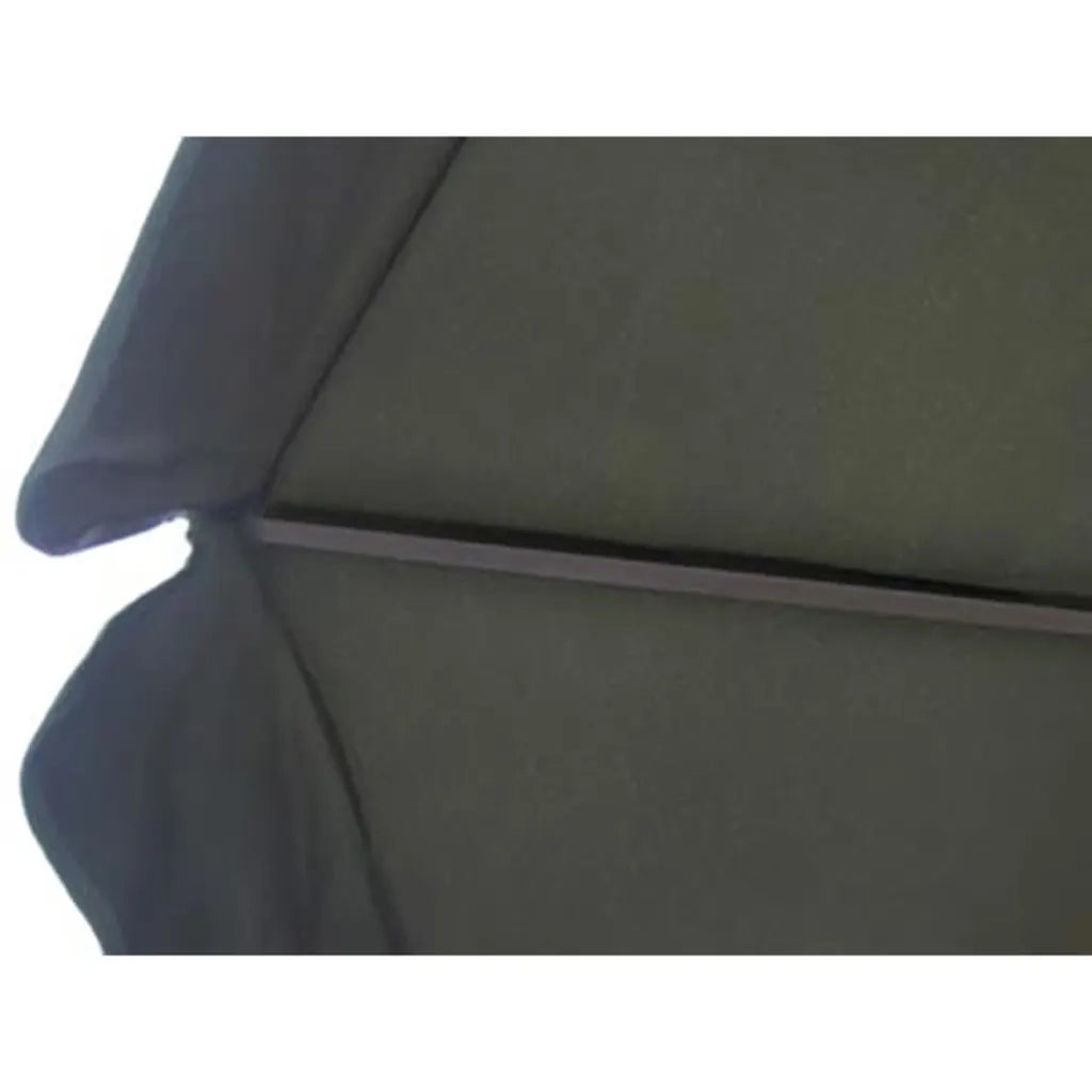 Ombrellone da Giardino in Alluminio con Base Portatile Verde 271717
