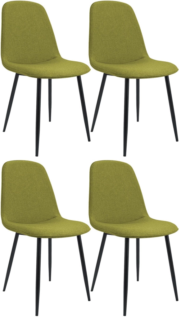 Set di 4 sedie da pranzo in tessuto Maryam 10
