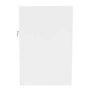 Bancone LED B1500 Bianco con 1 Ripiano a Vista e 2 Ripiani Chiusi