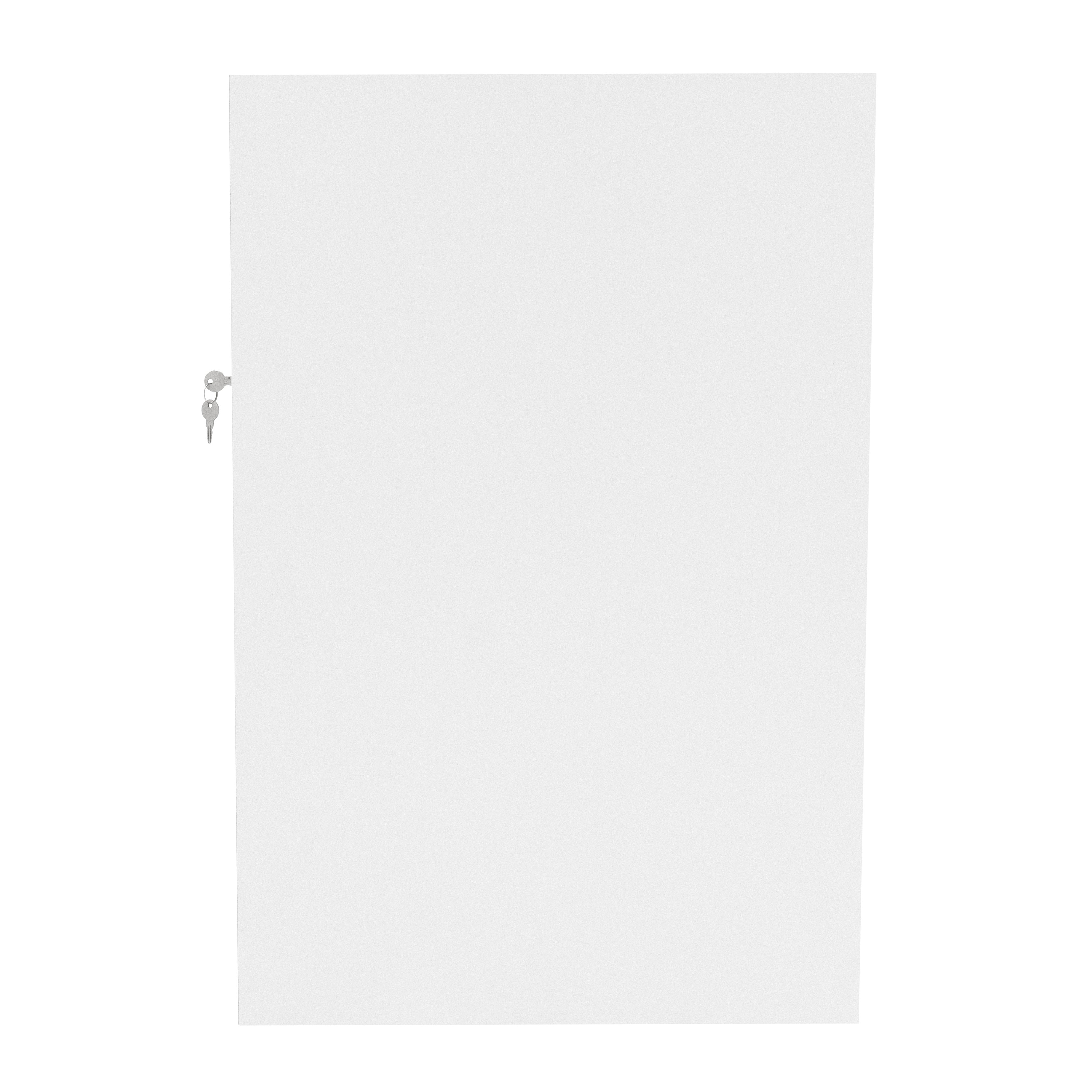 Bancone LED B1500 Bianco con 1 Ripiano a Vista e 2 Ripiani Chiusi