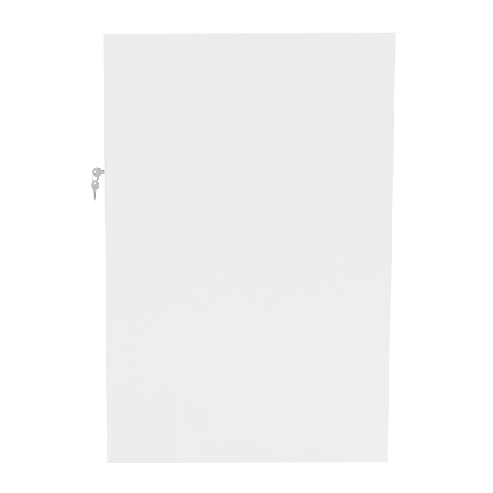 Bancone LED B1500 Bianco con 1 Ripiano a Vista e 2 Ripiani Chiusi