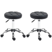 Set di 2 sgabelli girevoli regolabili in altezza ¨C Minimal ¨C Nero, 48-63 cm