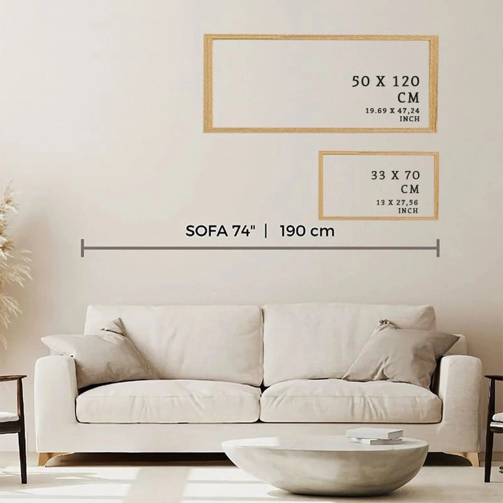 Misola, Quadro Materiale Struttura in Legno Nobilitato, 50x120h cm Multicolore