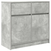 Credenza | Madia | Buffet da pranzo | Armadio da pranzo con Cassetto Grigio Cemento 80x34x76 cm in Truciolato