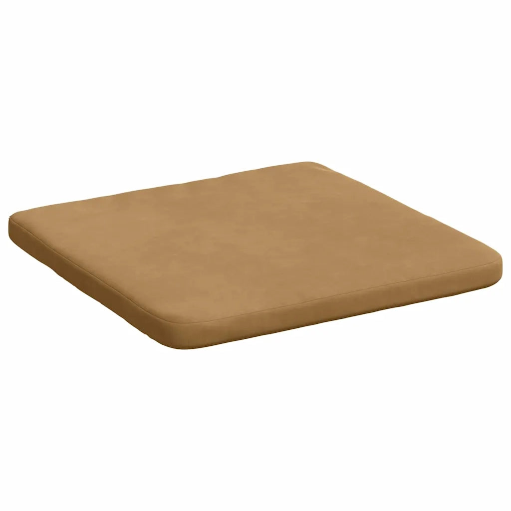 Cuscini per Seduta 4 pcs Marrone 40 x 40 x 3 cm Velluto