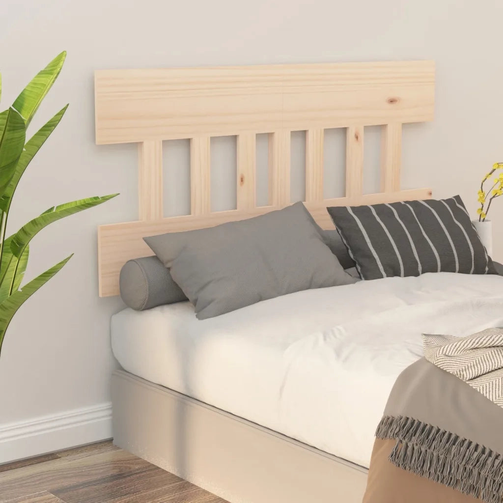Testiera per Letto-Testata-Testiera Decorativa 143,5x3x81 cm in Legno Massello di Pino