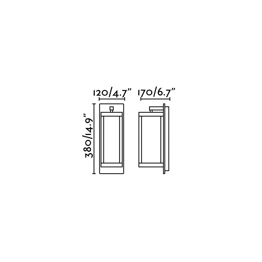 Faro Barcelona - Lampada da Parete Kerala Led integrato 13W - Applique a muro per entrate e giardino, 824lm, 3000K