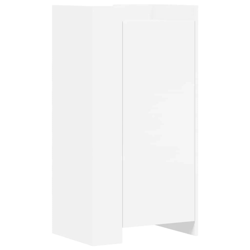 Scarpiera mobile contenitore per scarpe mobile per ingresso/corridoio/soggiorno 52 x 37,5 x 100 cm legno ingegnerizzato bianco 02_0021468