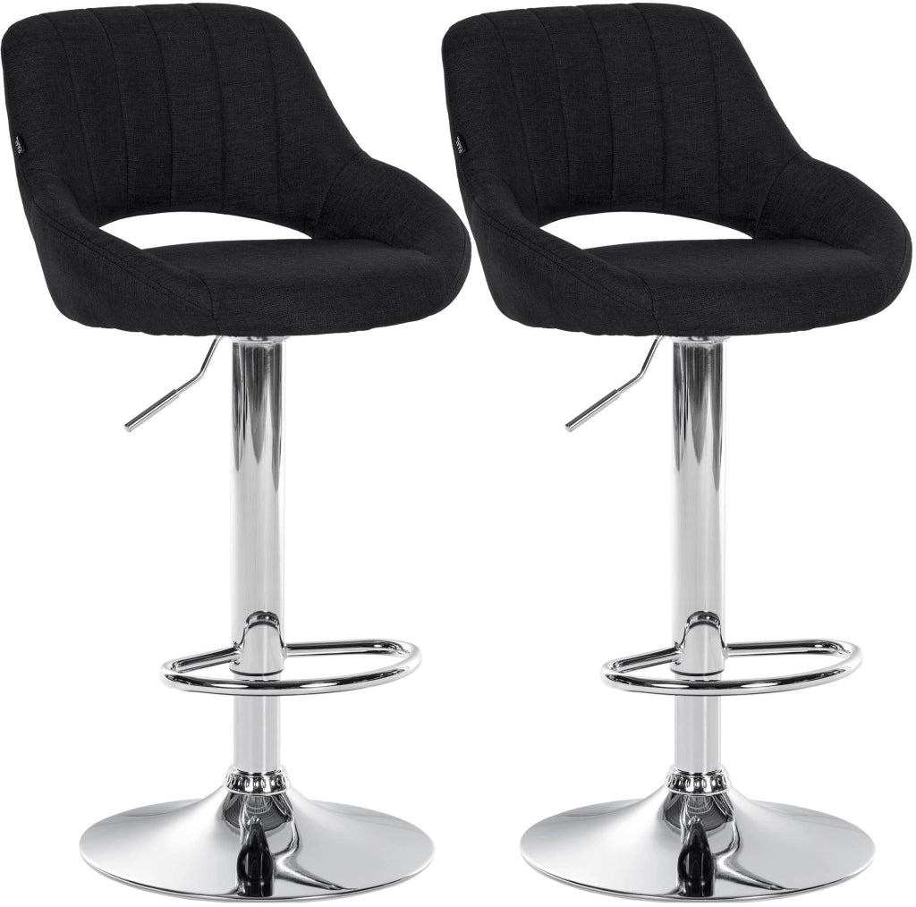 Set di 2 sgabelli da bar tessuto Milet C 1