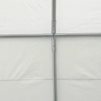 Garage Portatile 4x4m con Tettoia anti UV, Pioggia e Vento per Veicoli, Matrimoni e Feste - Bianco