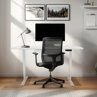 Scrivania Elettrica Regolabile 140cm Altezza Regolabile con Cassetto