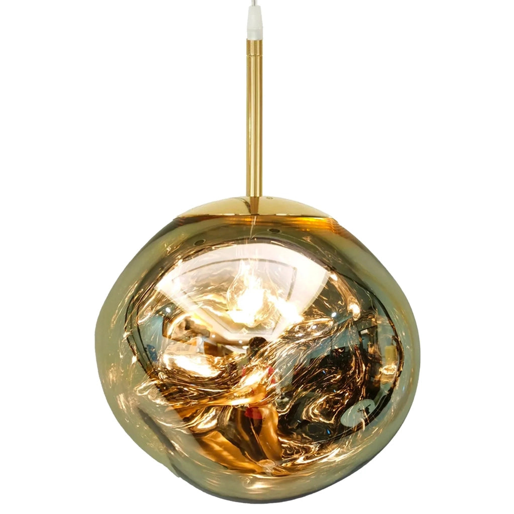 Lampada Da Soffitto Pensile Di Vetro Gold APP331-1CP