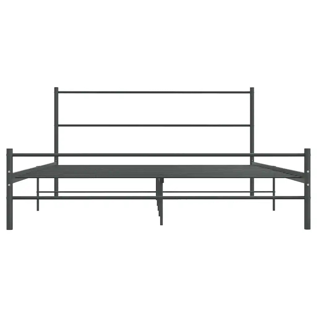 Giroletto senza Materasso Grigio in Metallo 140x200 cm