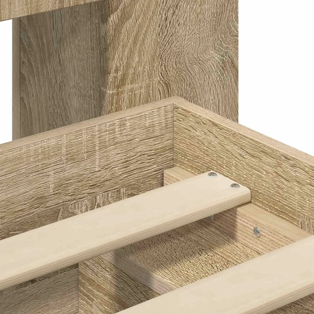 Telaio del letto con storage Rovere Sonoma 80 x 200 cm
