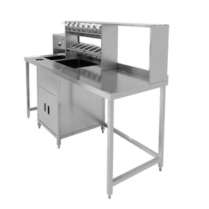 Banco Lavoro Bubble Tea Professionale Acciaio Inox Boba Station Completa