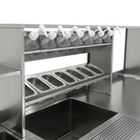 Banco Lavoro Bubble Tea Professionale Acciaio Inox Boba Station Completa