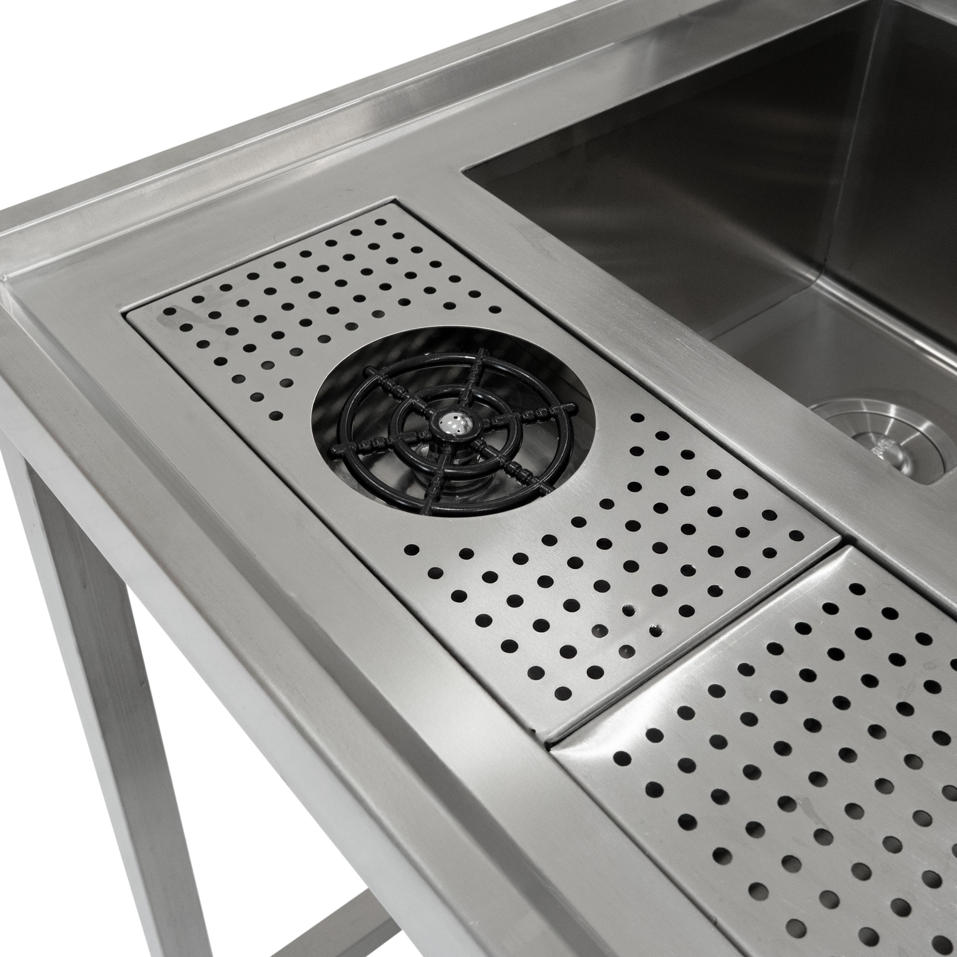 Banco Lavoro Bubble Tea Professionale Acciaio Inox Boba Station Completa