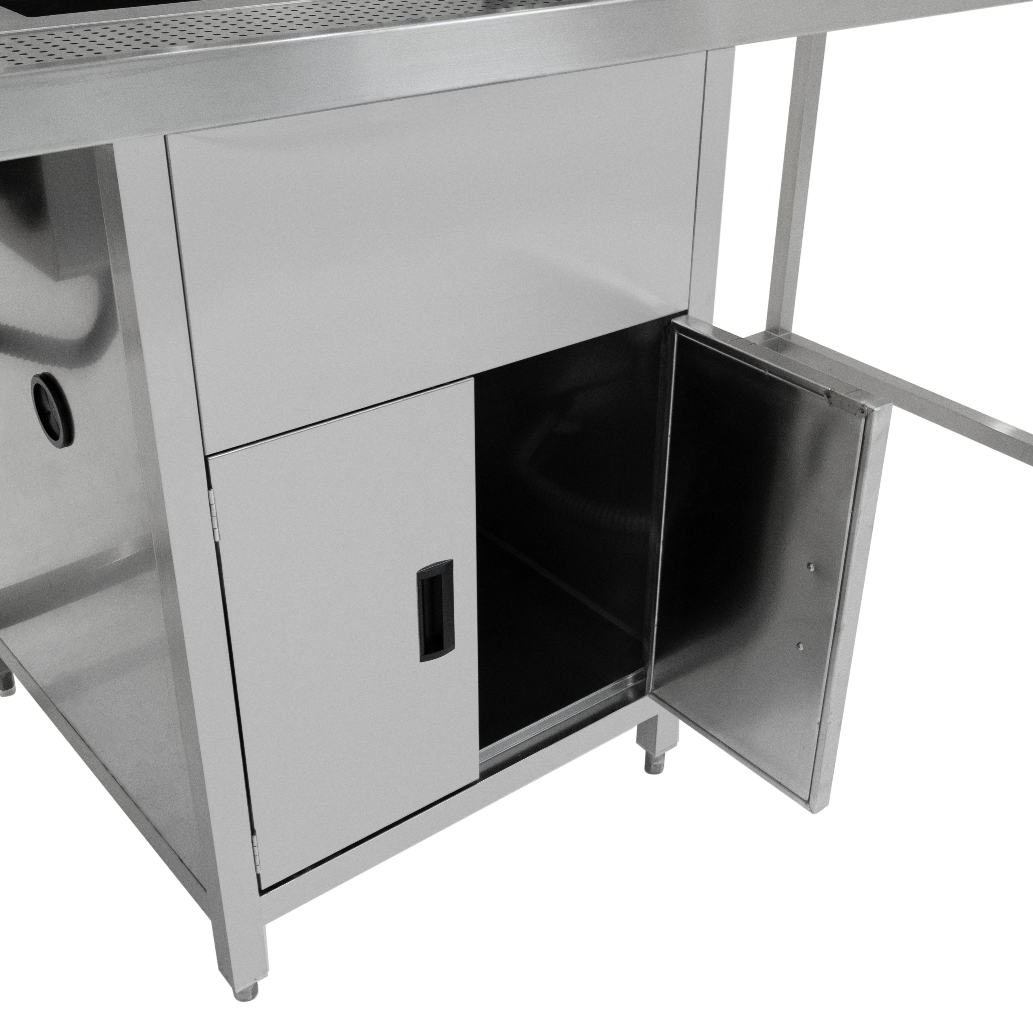 Banco Lavoro Bubble Tea Professionale Acciaio Inox Boba Station Completa