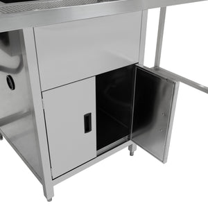 Banco Lavoro Bubble Tea Professionale Acciaio Inox Boba Station Completa