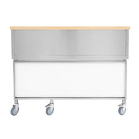 Postazione Mobile da Cocktail – Bancone, Acciaio Inox, Pozzo Ghiaccio Isolato