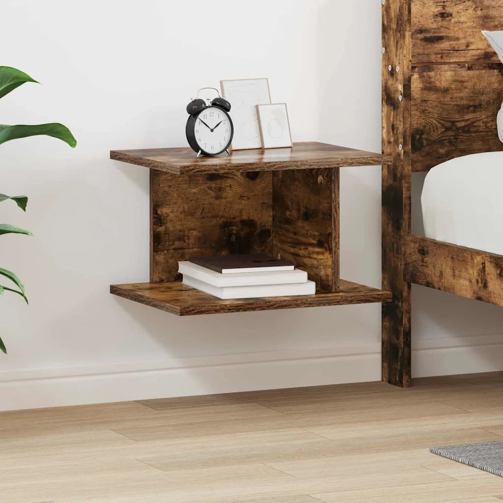 Comodino Rovere fumé 40 x 30 x 25 cm Legno multistrato 891176