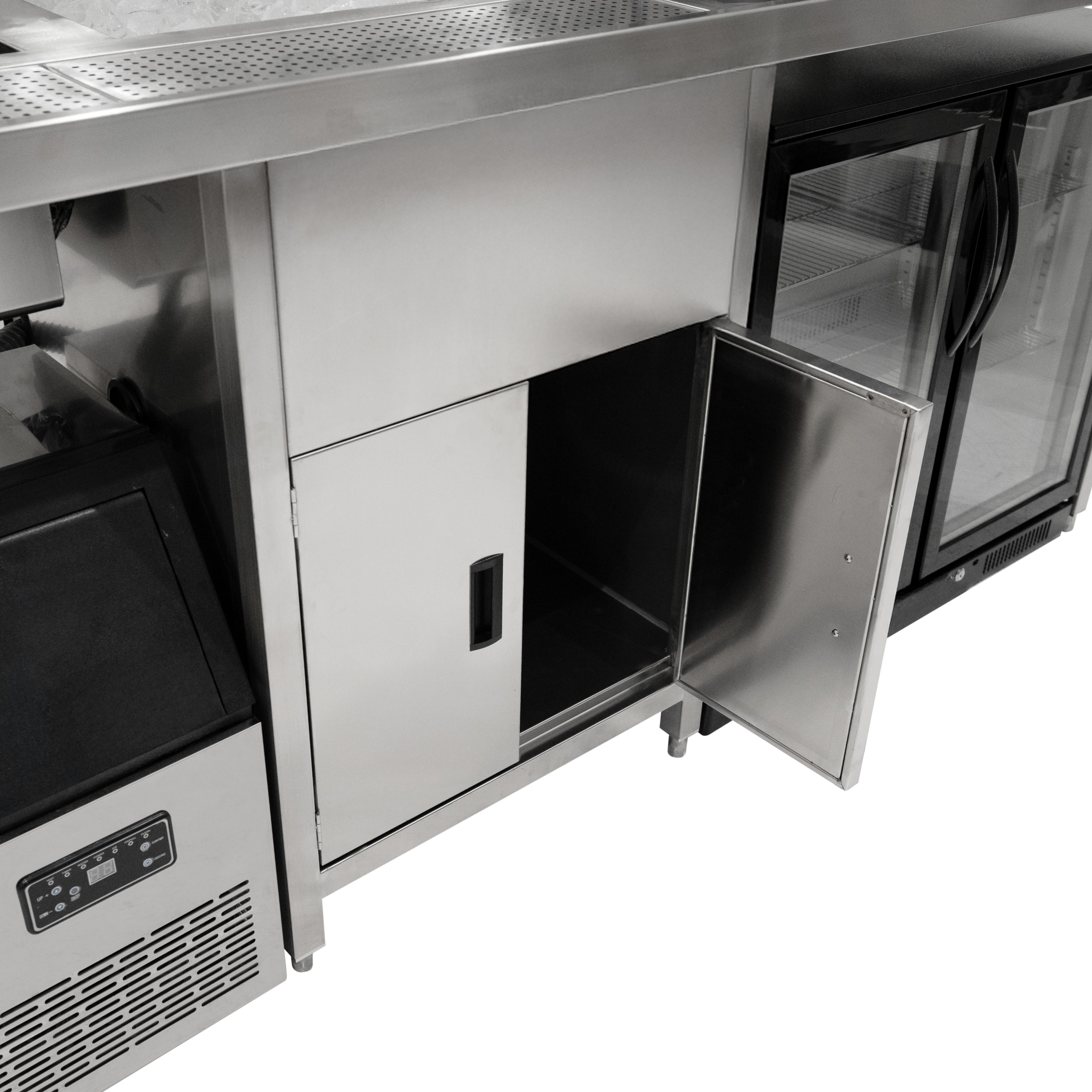 Postazione Bubble Tea Completa Frigo Ghiaccio Shaker Sigillatrice Kit Pro