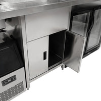 Postazione Bubble Tea Completa Frigo Ghiaccio Shaker Sigillatrice Kit Pro