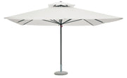 Ombrellone  4X4 Push Up -  Telo Bianco 1 Pz Colore: Antracite Ecru'