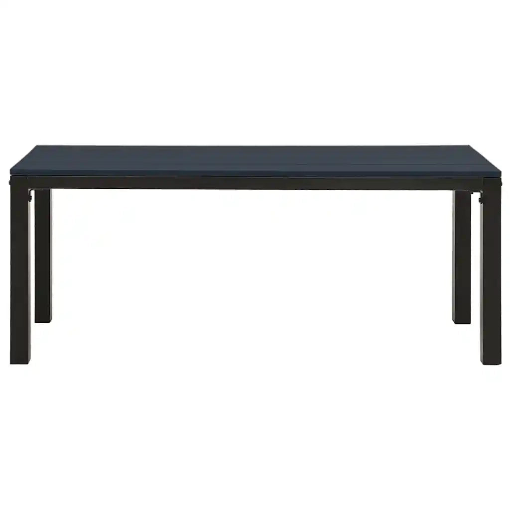 Panchina da Giardino | Panca da Giardino 110 cm Nera in Acciaio e WPC