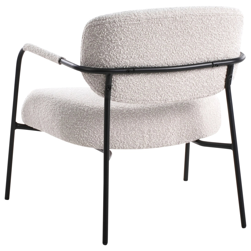 Poltrona Poliestere beige chiaro Imbottitura in metallo Struttura in metallo Secolo Moderno