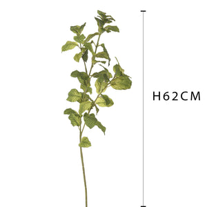 Set 4 Rami Artificiali di Menta Altezza 62 cm Verde