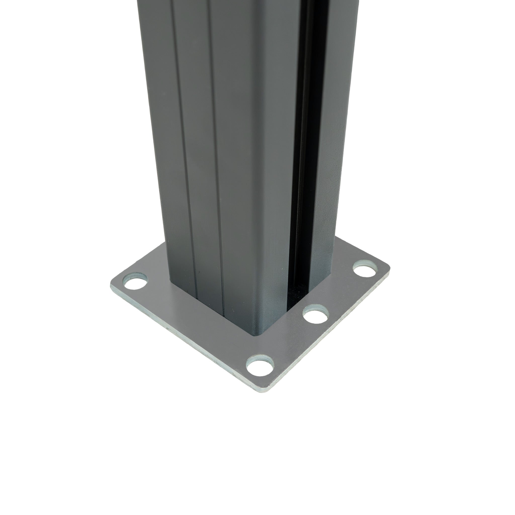 Pannello Recinzione Angolare 180x100cm Grigio PVC WPC