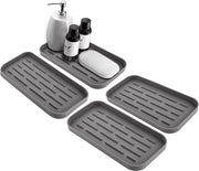 Mat di silicone con superficie antiscivolo - accessorio da cucina - grigio