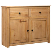 Buffet credenza cassettiera armadio mobile contenitore organizer per cucina soggiorno salotto 93 x 40 x 80 cm Pino massiccio assortimento marrone Panama 02_0029669