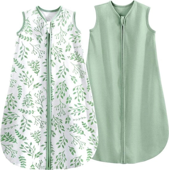 Sacco da Soggiorno Estivo 0,5 Tog 100% Cotone Respirante 84 cm per Bambini 12-18 Mesi Scatola da 2