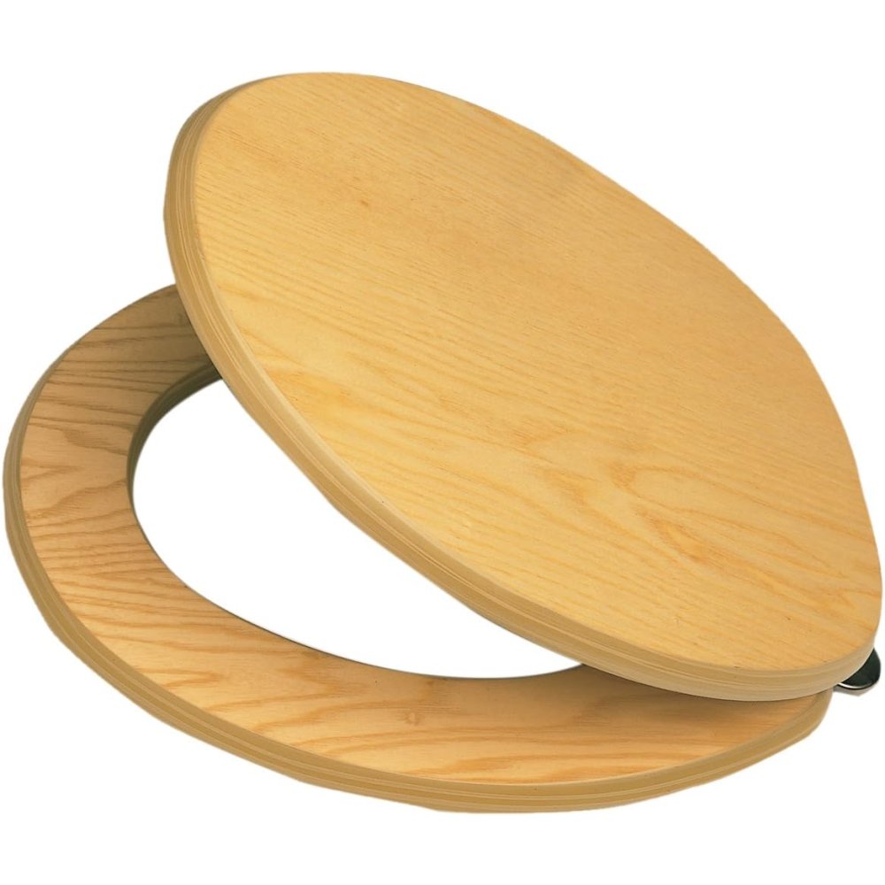 Valdomo sedile wc universale in legno, 39x29x9 cm