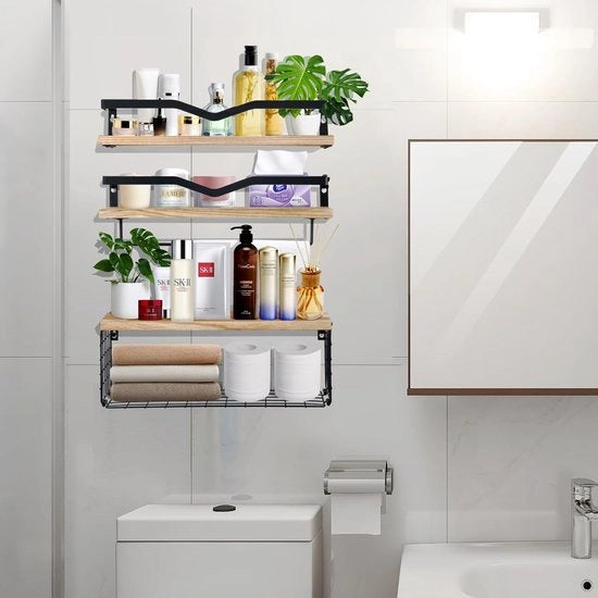 Set di 3 pannelli da parete per bagno e cucina - Decorazione decorativa sorprendente