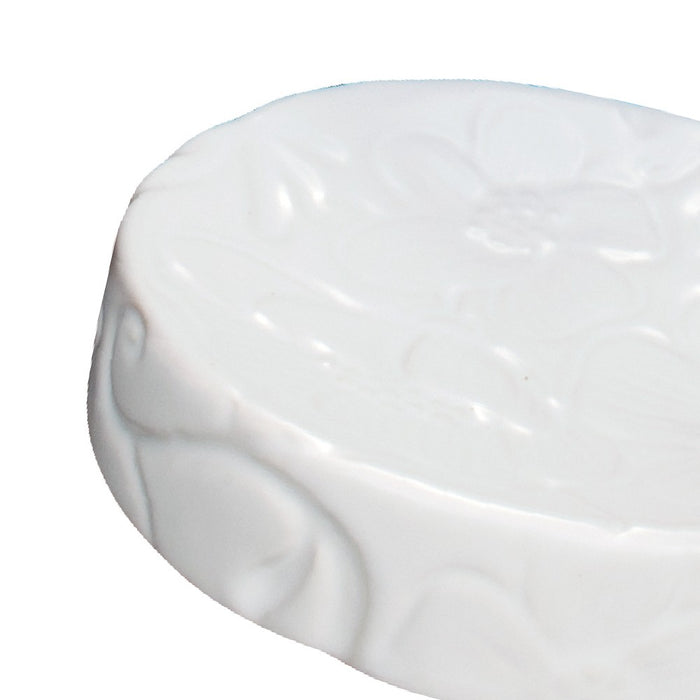 Art flora porta sapone in ceramica