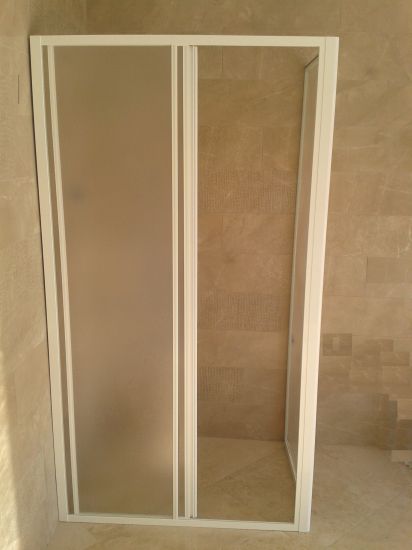 Box doccia acrilico - 2 lati, fisso piu' scorrevole - Misura: 65 x 95 x h185 