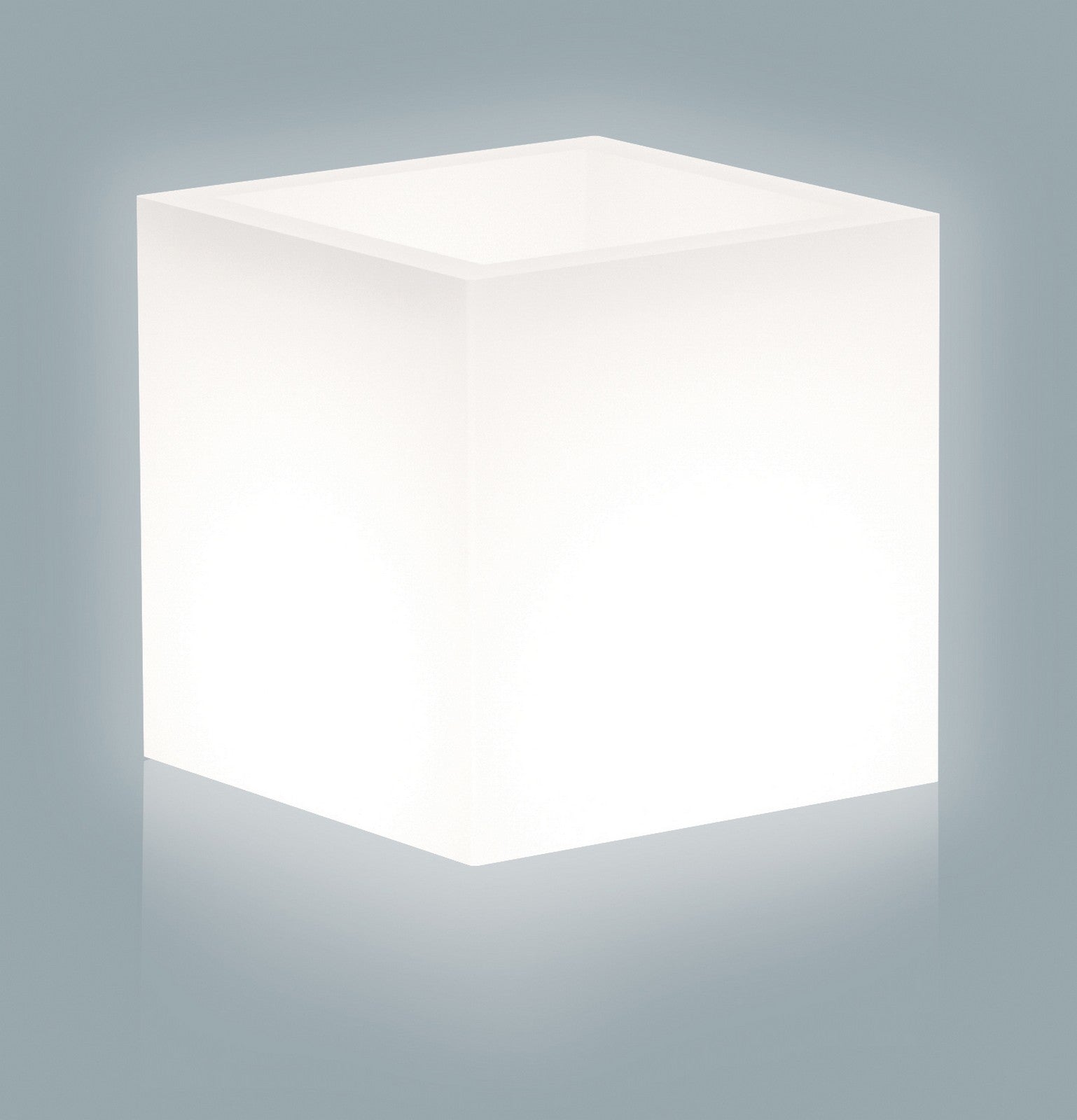 vaso home light cubo cm. 40x40x40h bianco cod:ferx.214