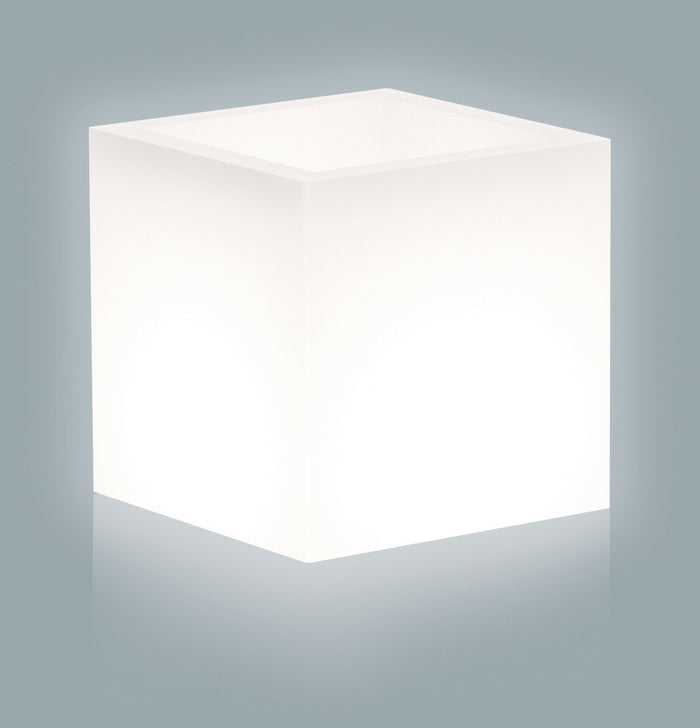 vaso home light cubo cm. 40x40x40h bianco cod:ferx.214