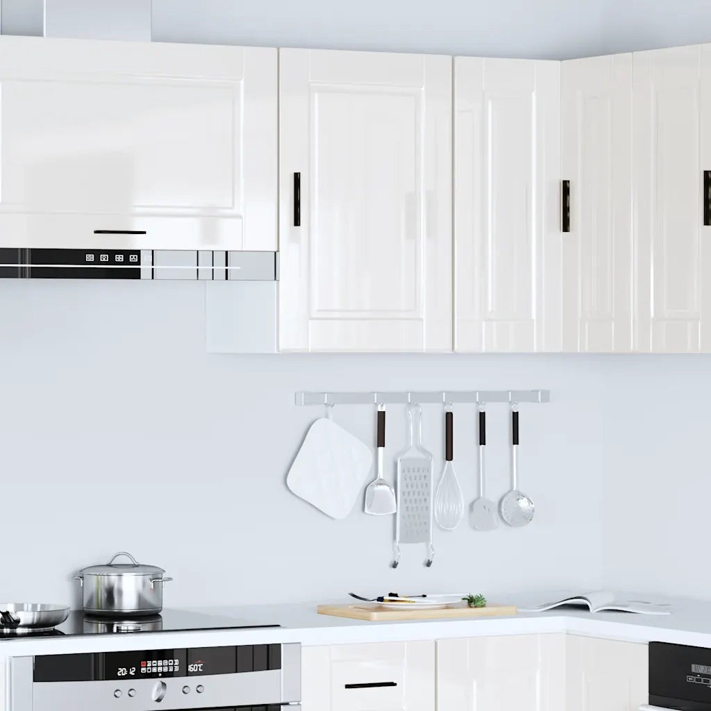 Pensile da Cucina Porto Bianco Lucido in Legno Multistrato 854029