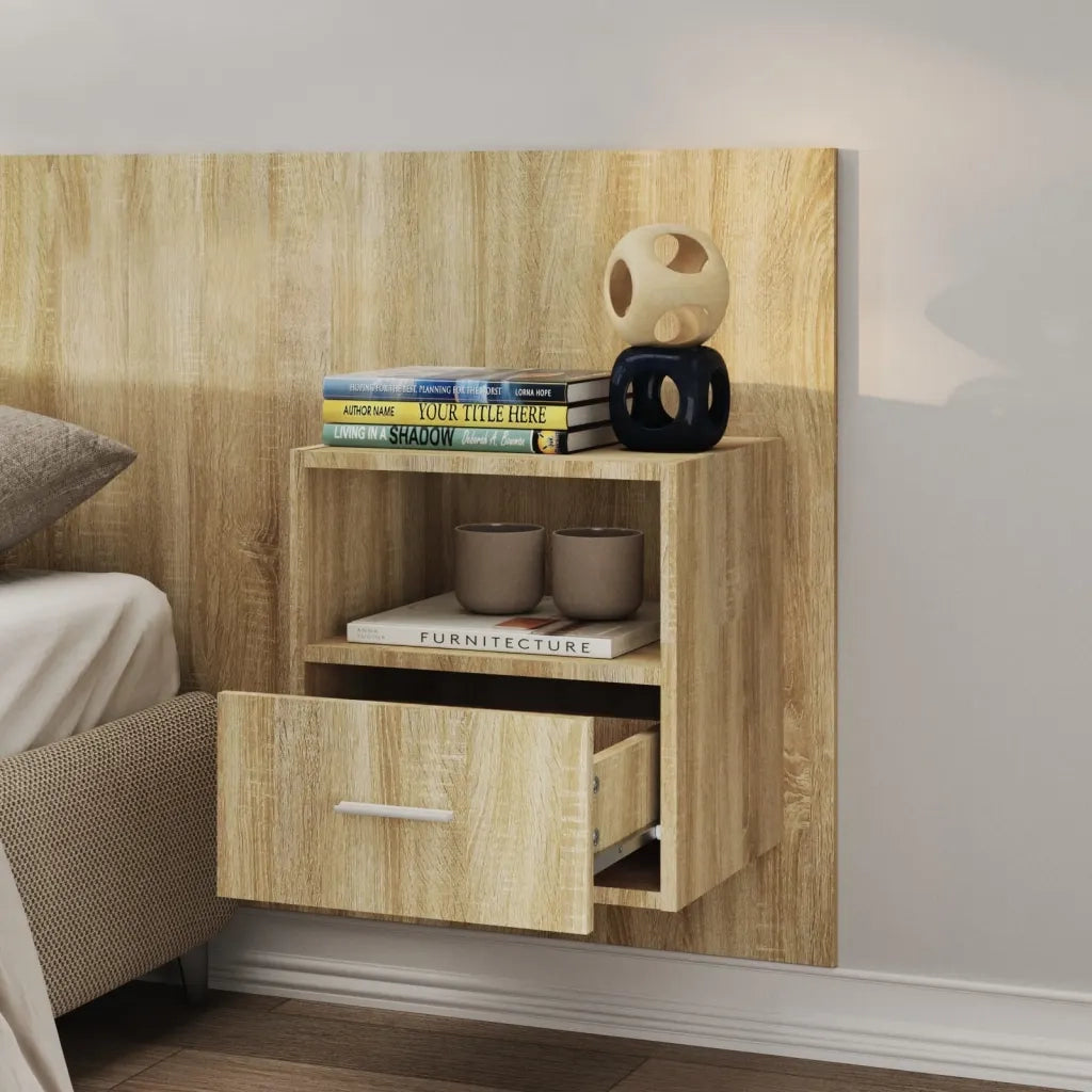 Comodini a Muro 2 pz Rovere Sonoma cod mxl 60210